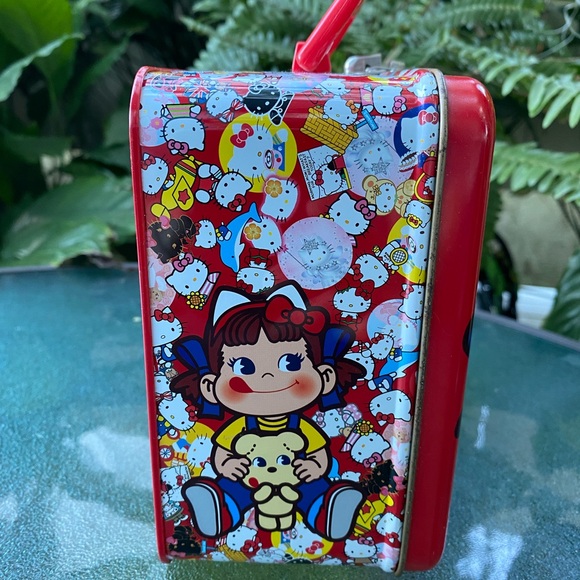 RARE VTG 💫 Peko x Hello Kitty Red Lunchbox ❤️ - Picture 3 of 11
